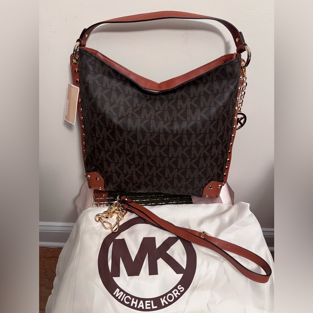 Michael Kors Serena Large Studded Shoulder Bag